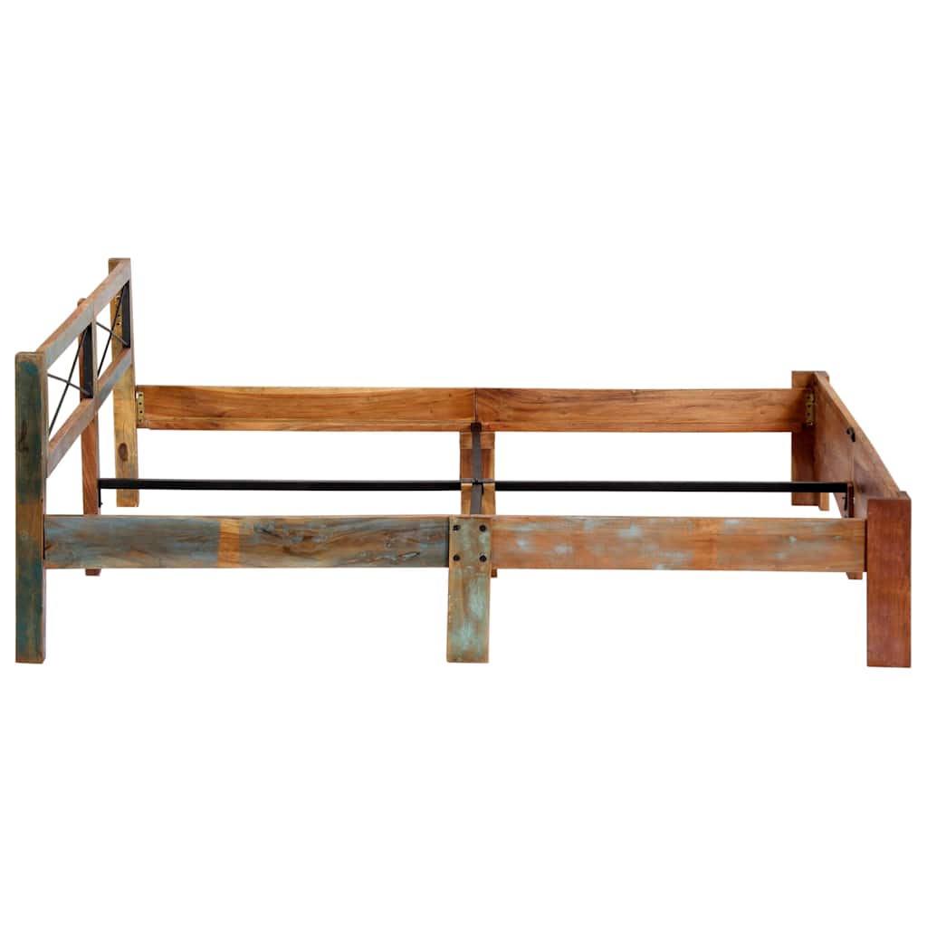 Cadre de lit sans matelas Bois de récupération massif 180x200cm