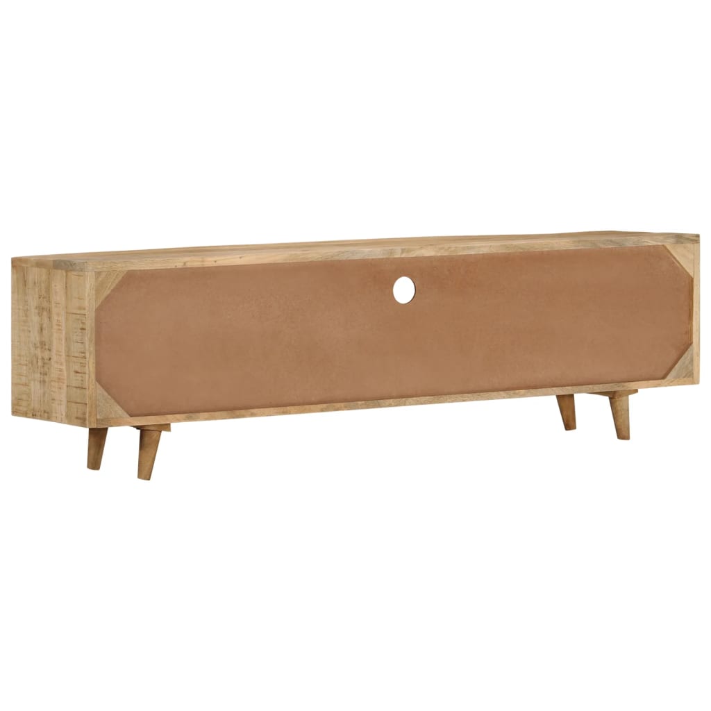 Meuble TV 140x30x40 cm Bois de manguier massif - XIOS