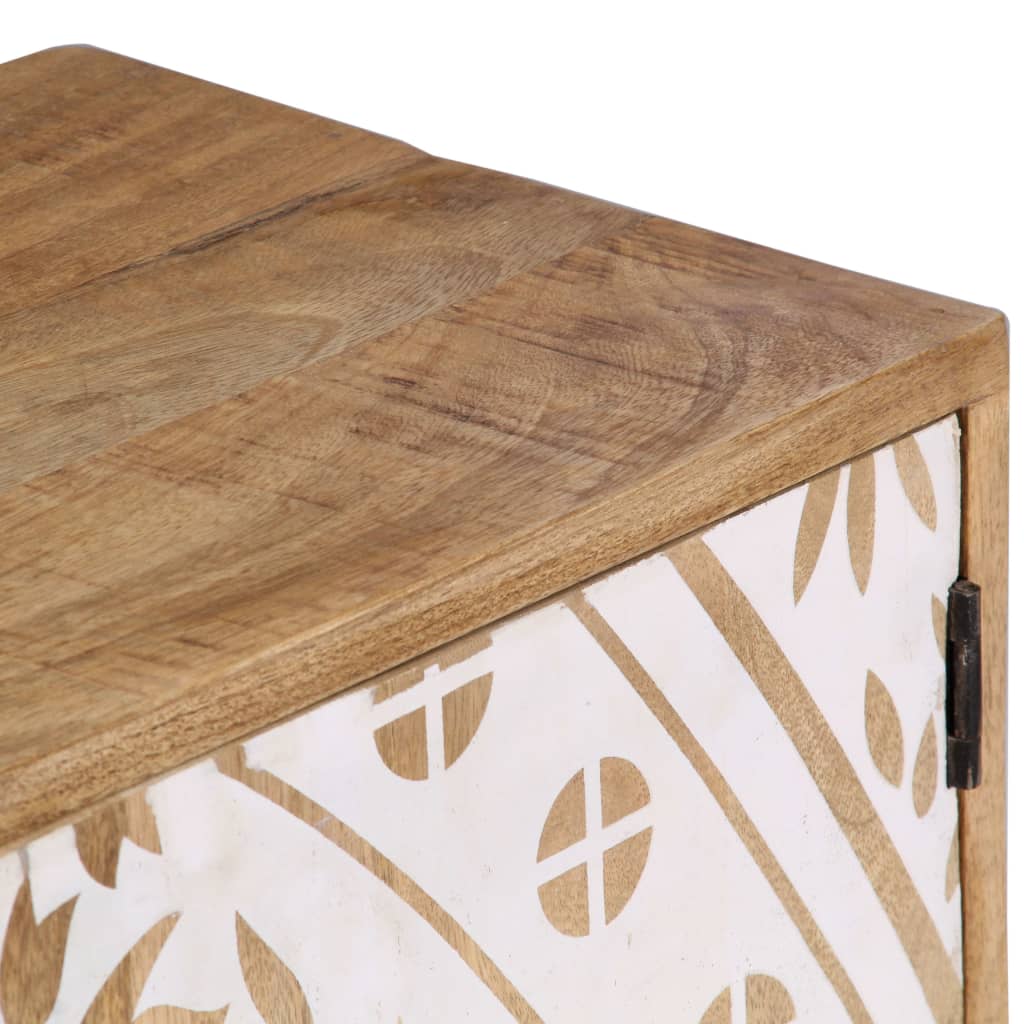 Meuble TV 140x30x40 cm Bois de manguier massif - XIOS