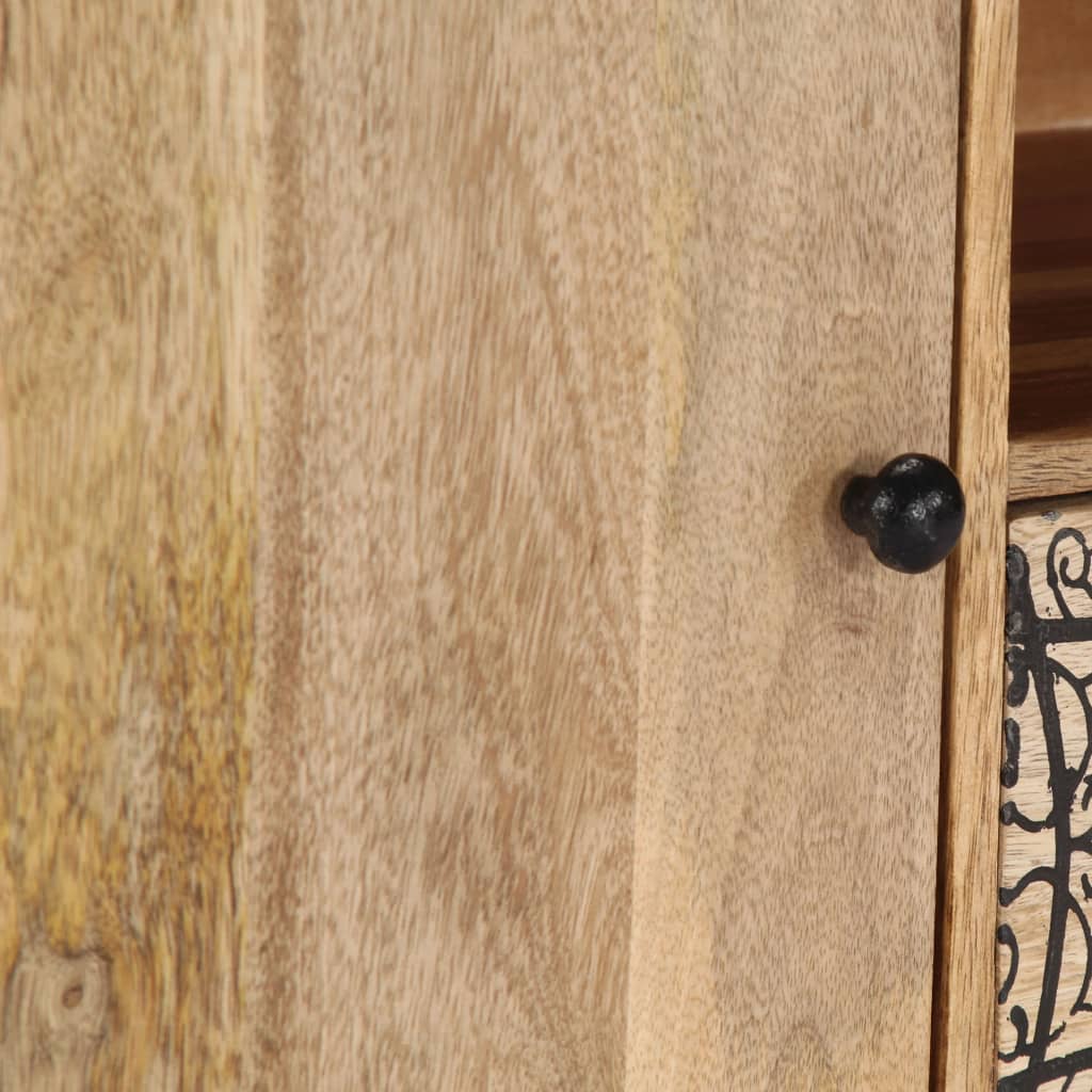 Meuble TV 140x30x40 cm Bois de manguier massif - XIOS