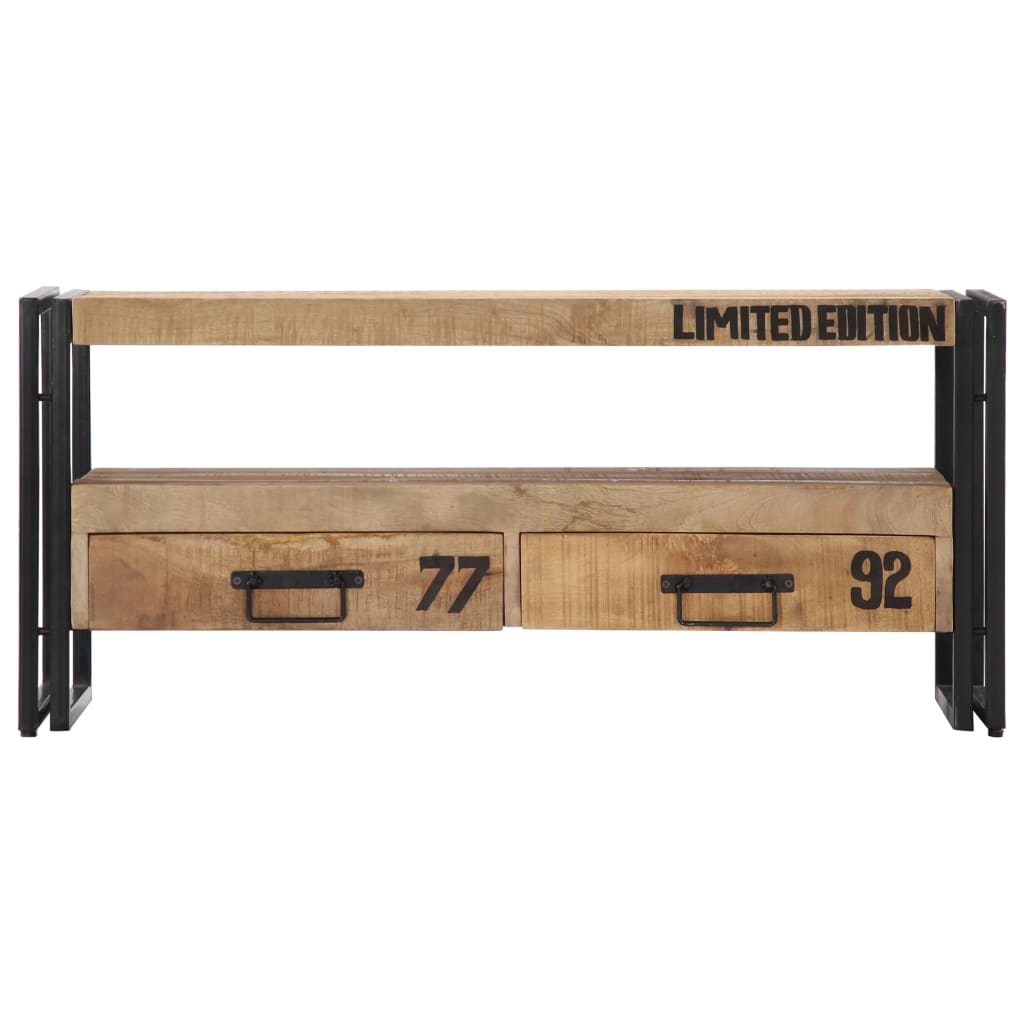Meuble TV 100x30x45 cm Bois de manguier massif - XIOS