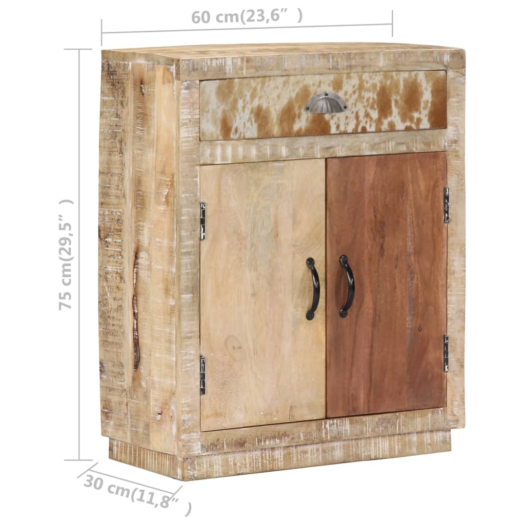 Buffet 60x30x75 cm Bois de manguier massif - XIOS