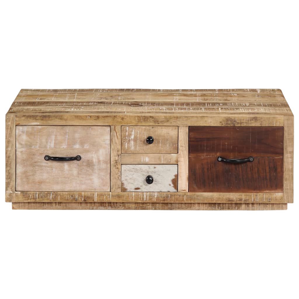 Table basse 90x60x30 cm Bois de manguier massif - XIOS