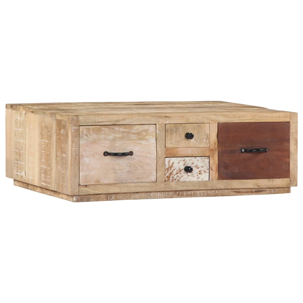 Table basse 90x60x30 cm Bois de manguier massif - XIOS