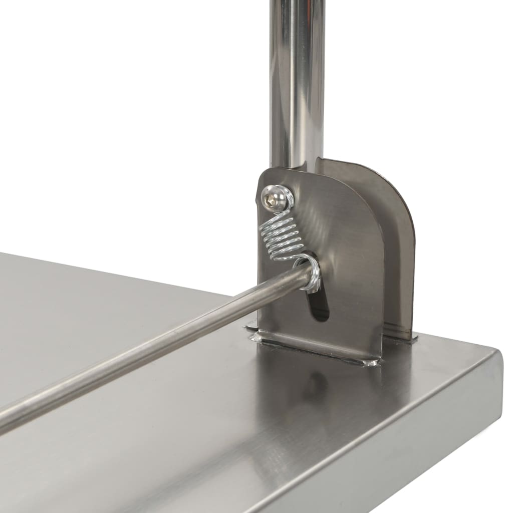 Chariot à plateforme Argenté 82x53x86 cm Acier inoxydable - XIOS