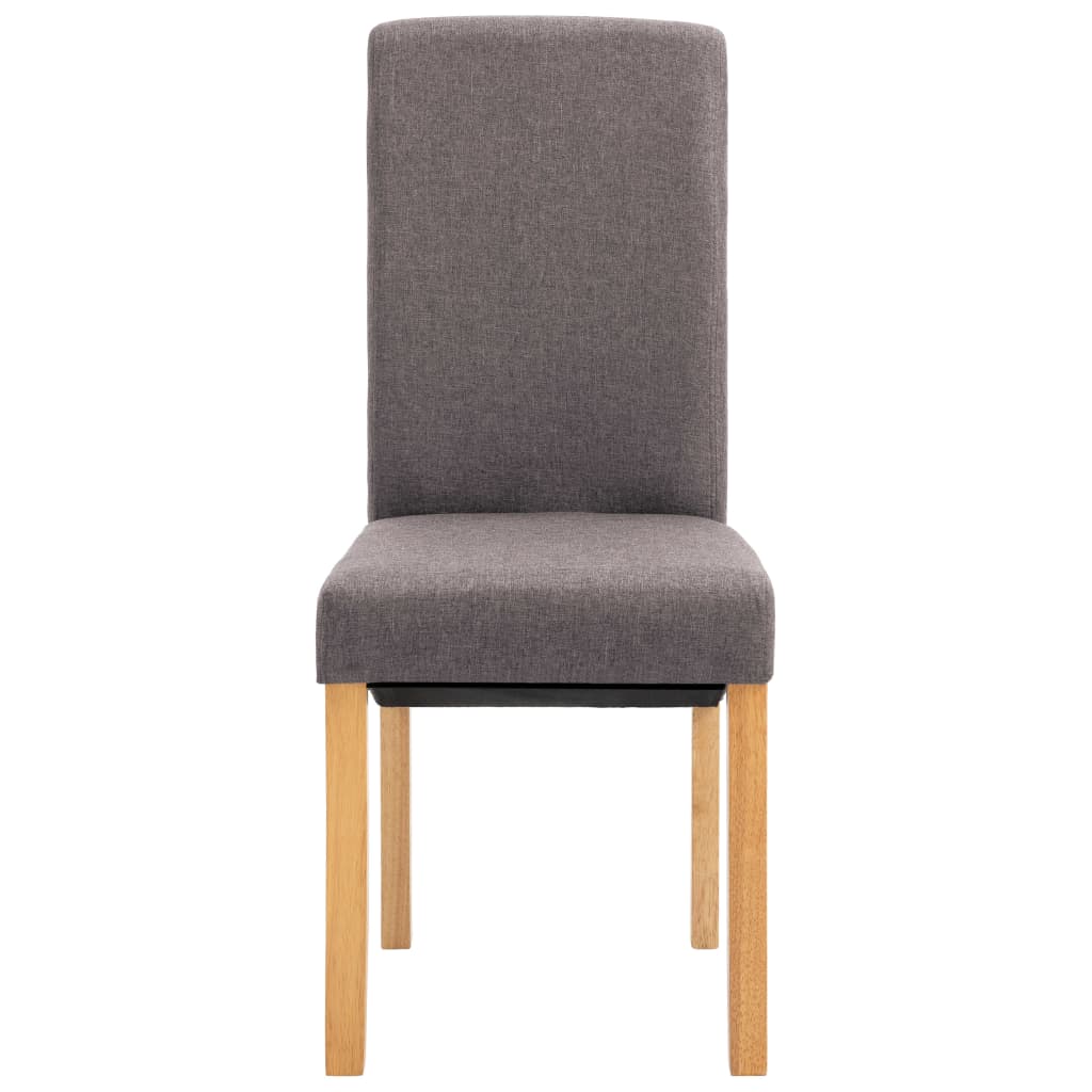 Chaises à manger lot de 4 taupe tissu - XIOS