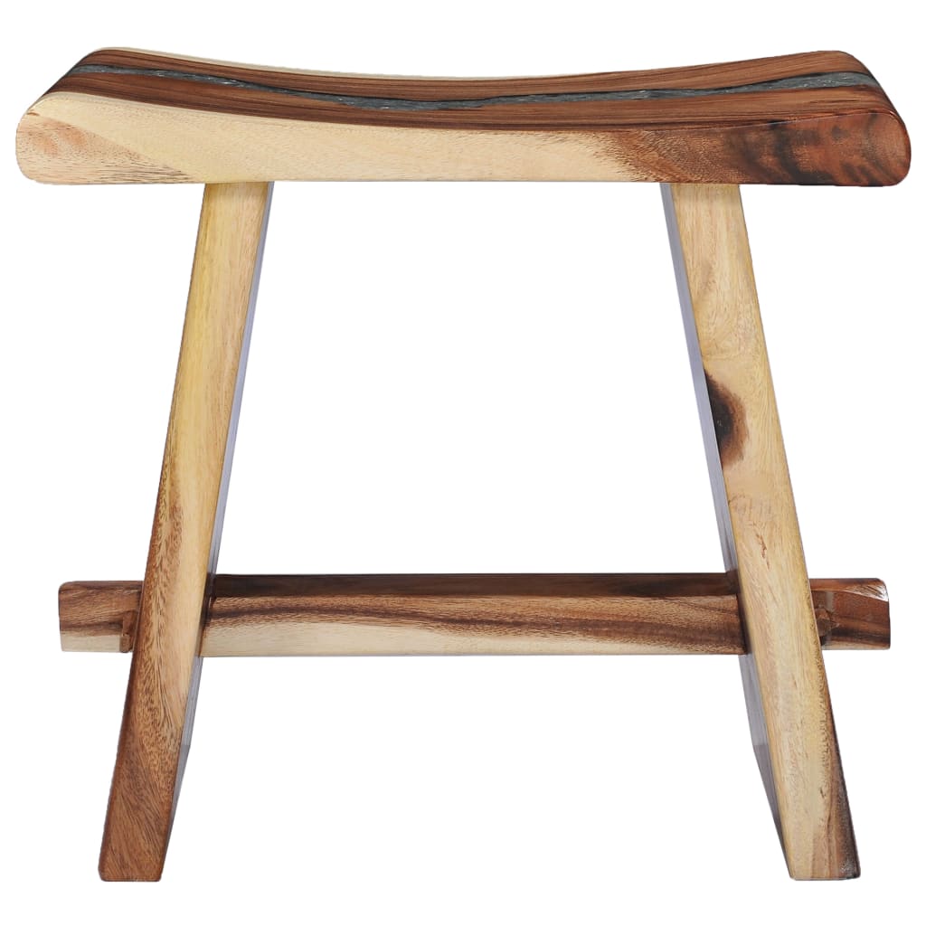 Tabouret Bois de Suar solide et polyrésine - XIOS