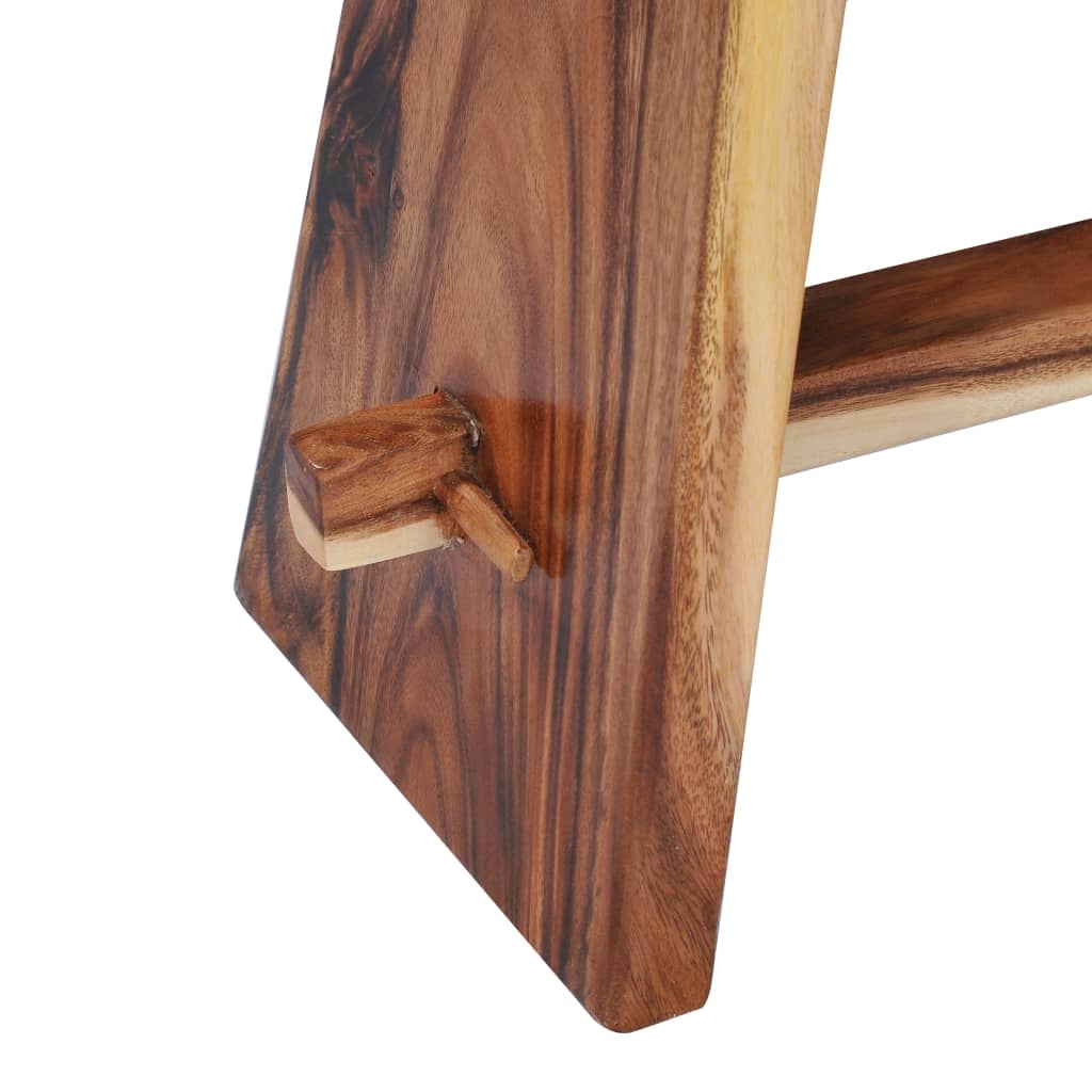 Tabouret Bois de Suar solide et polyrésine - XIOS