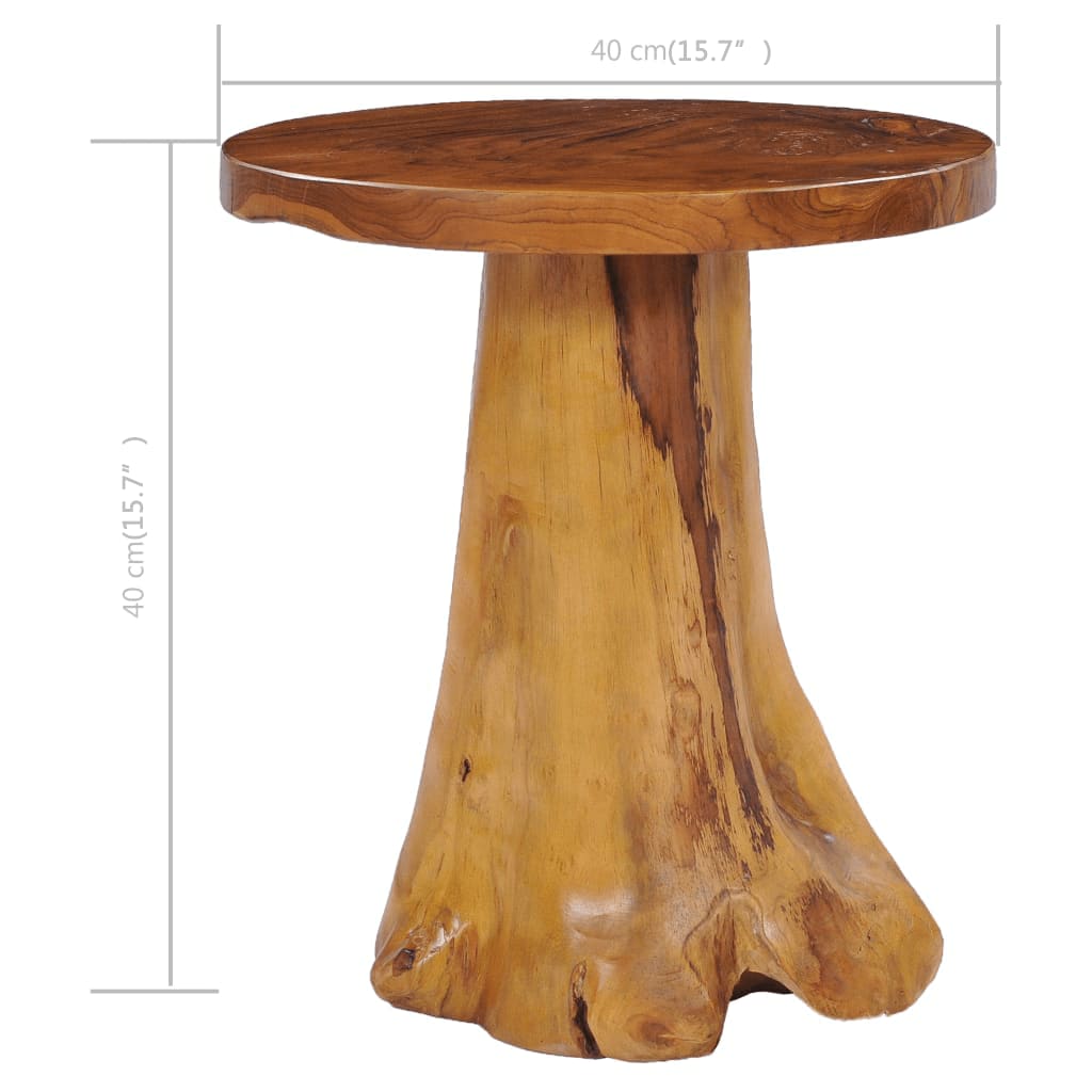 Table basse 40x40 cm Bois de teck massif - XIOS