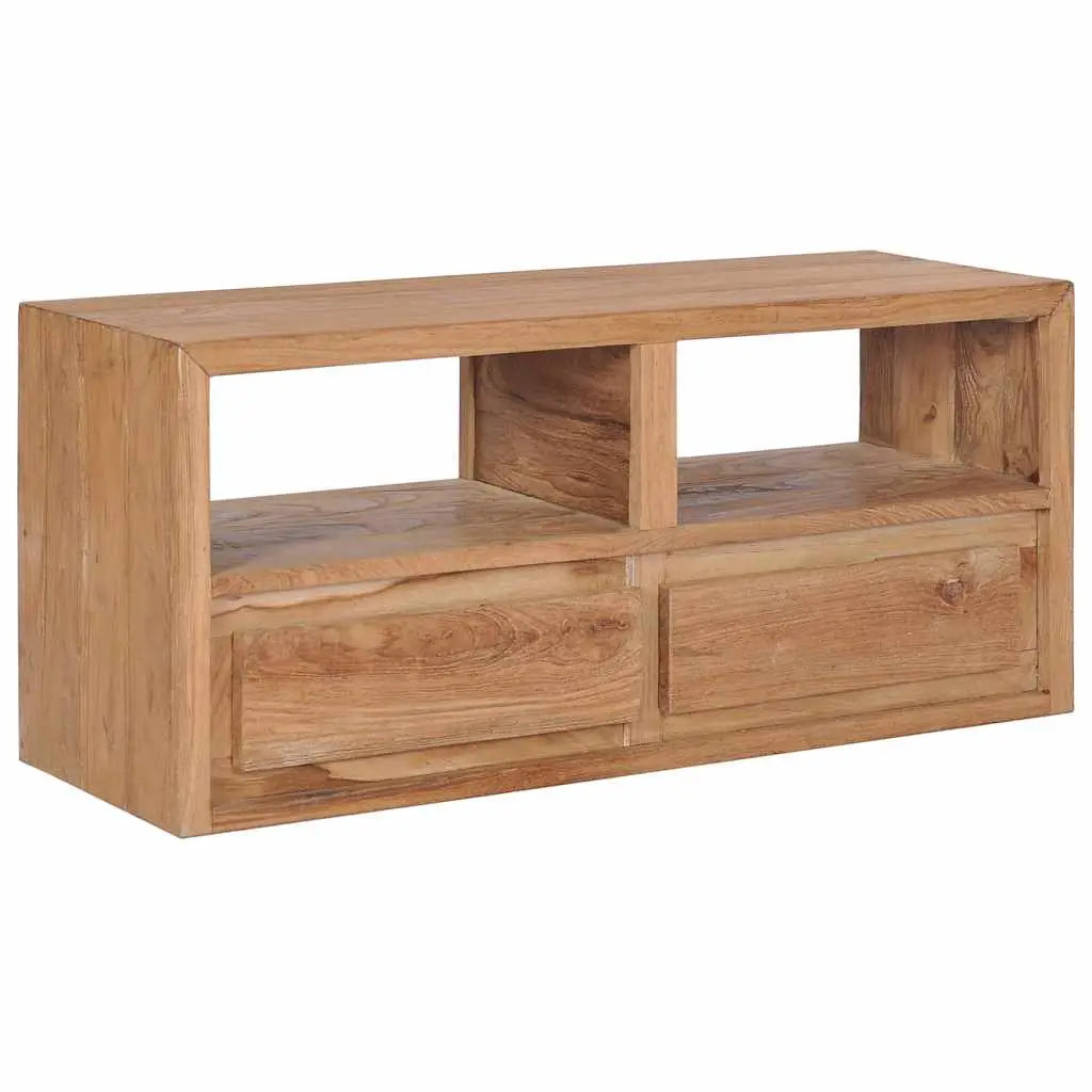 Meuble TV 90x30x40 cm bois de teck solide - XIOS