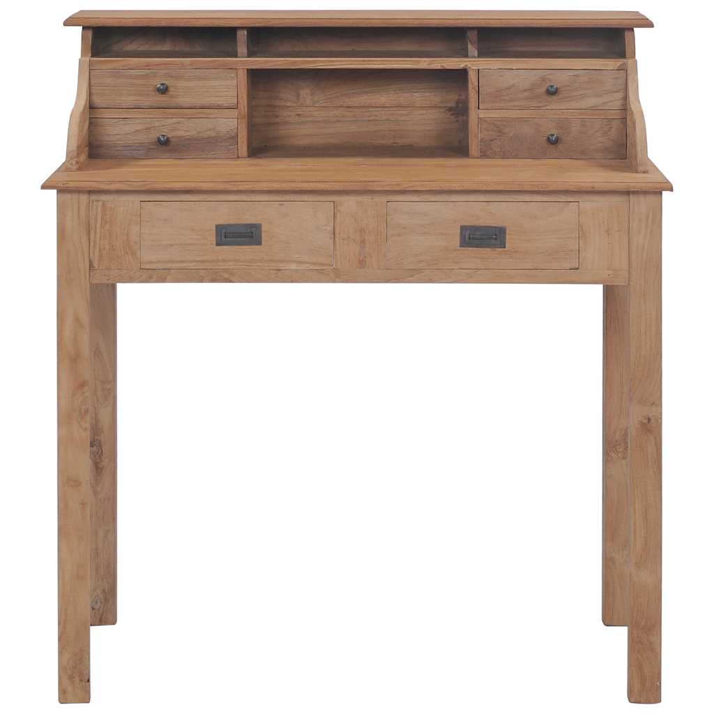 Bureau 90x50x100 cm bois de teck solide
