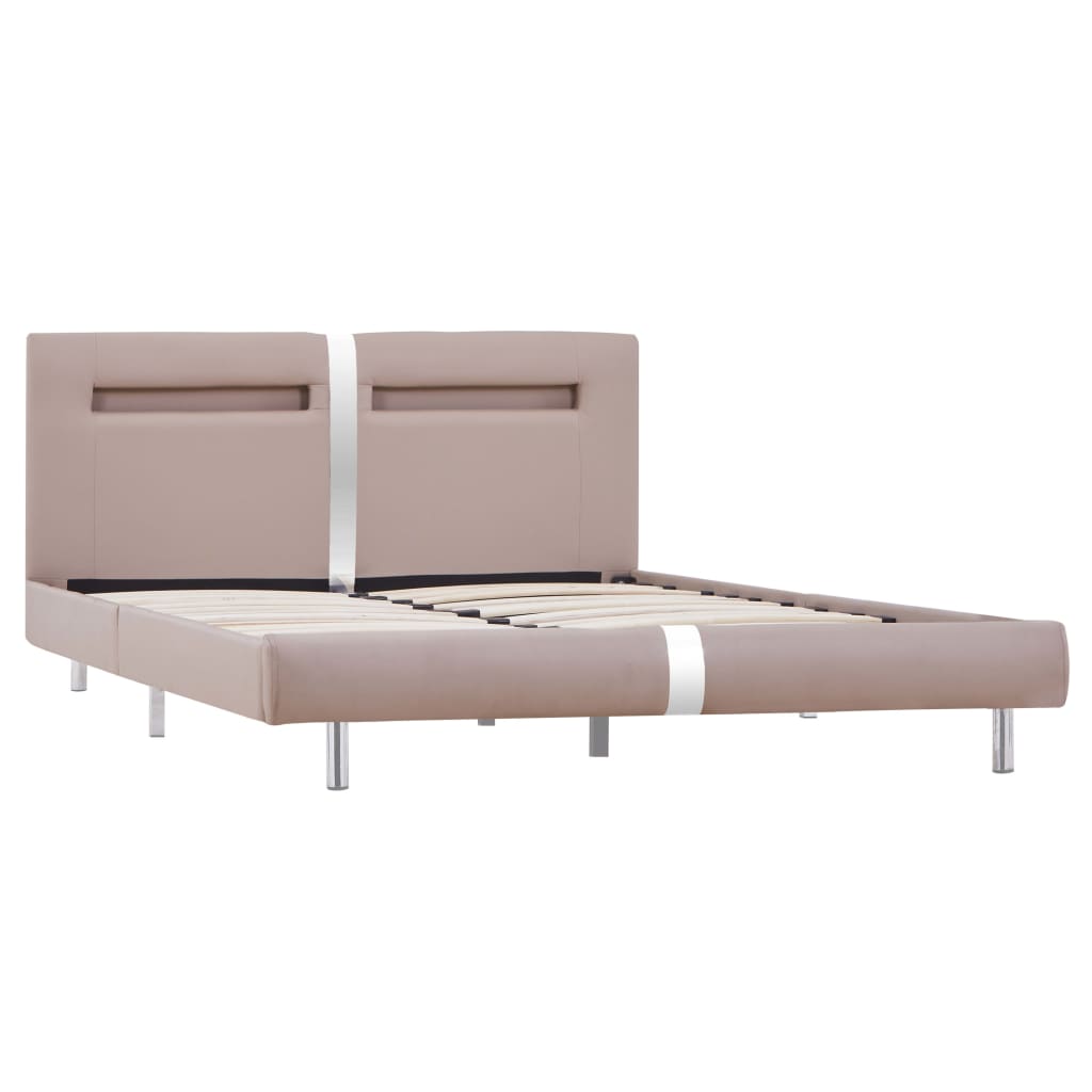 Cadre de lit avec LED sans matelas cappuccino 120x200 cm - XIOS