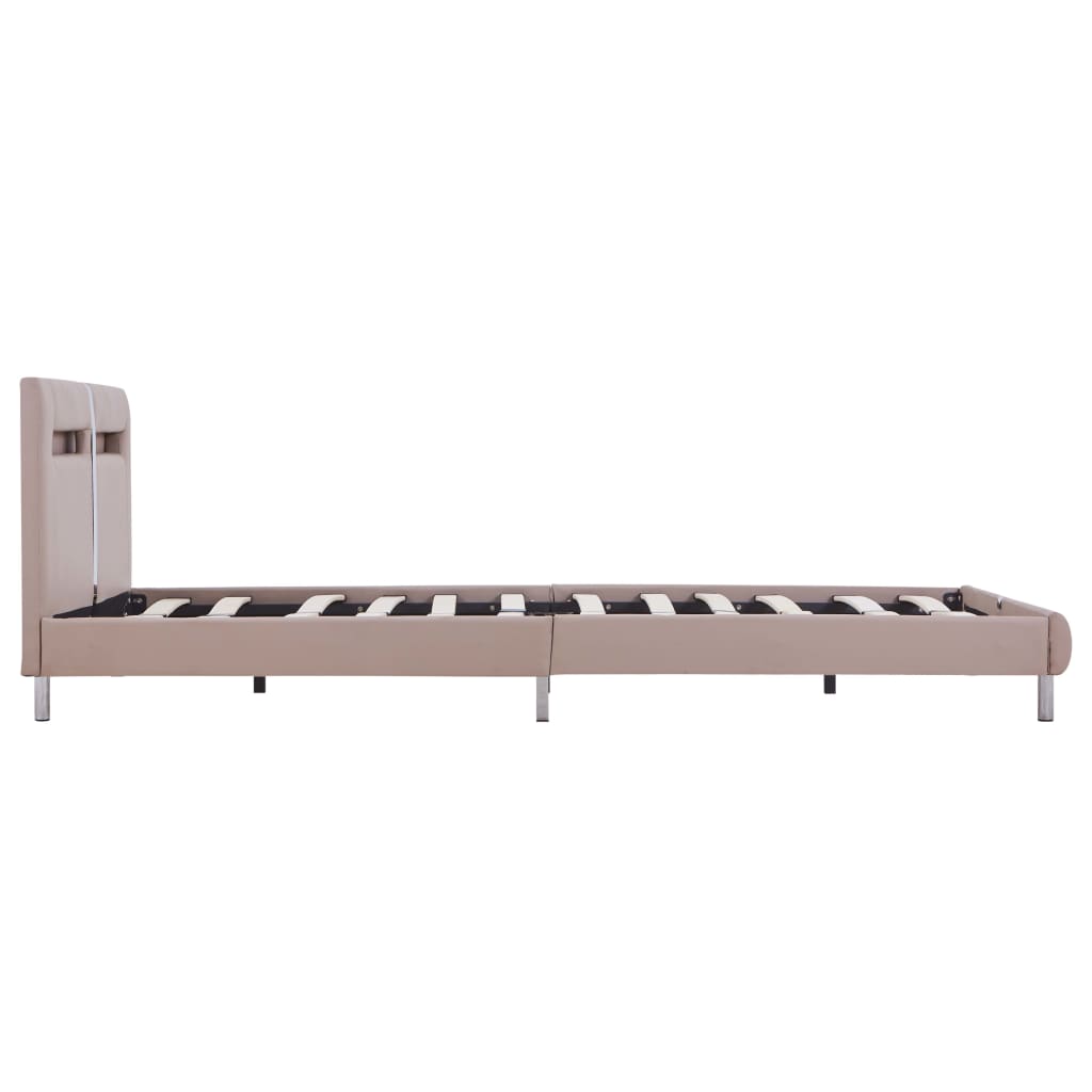 Cadre de lit avec LED sans matelas cappuccino 120x200 cm - XIOS