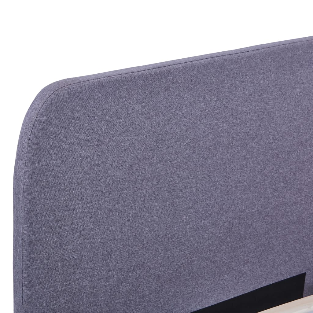 Cadre de lit sans matelas gris clair tissu 160x200 cm - XIOS