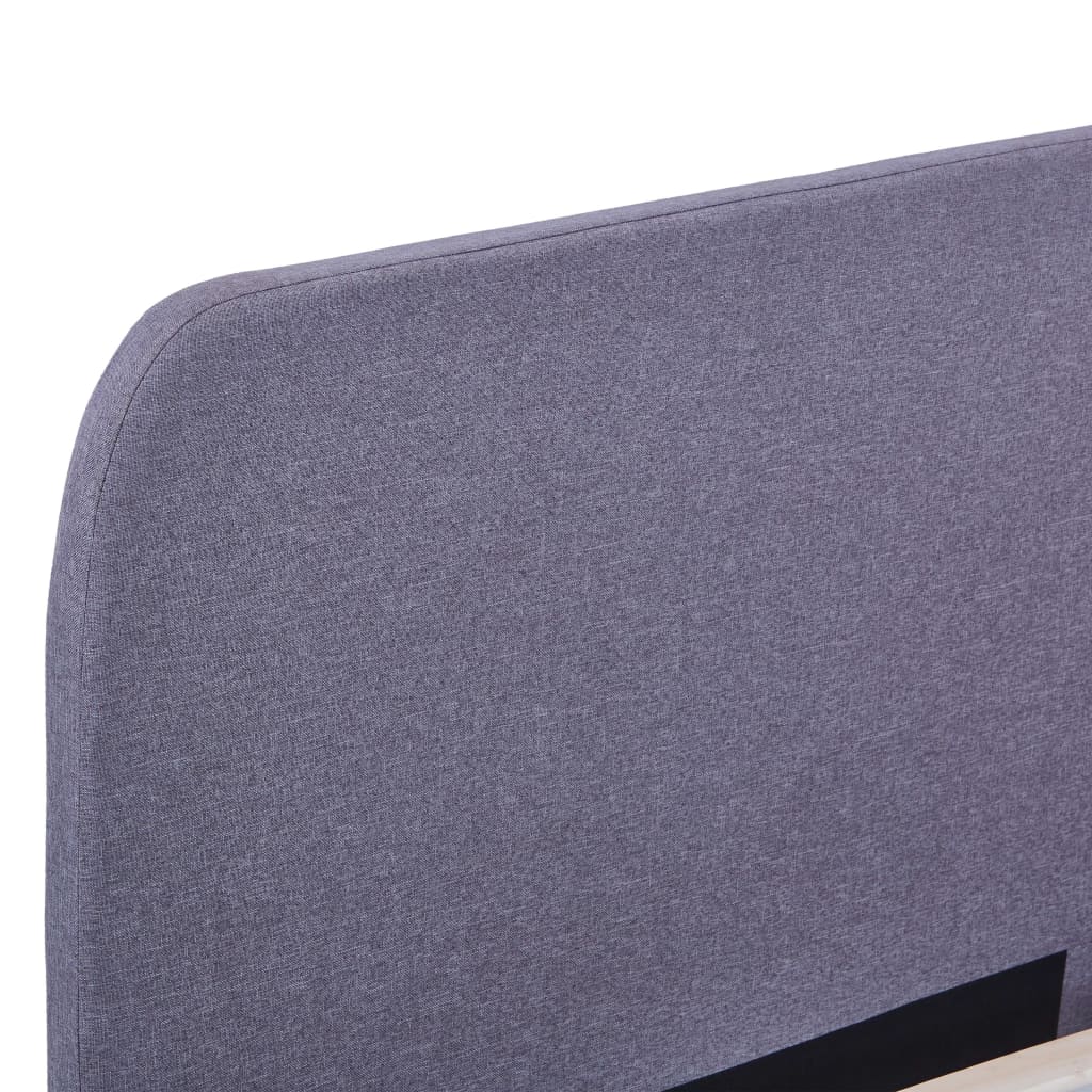 Cadre de lit sans matelas gris clair tissu 180x200 cm - XIOS