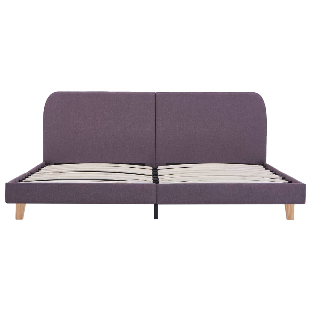 Cadre de lit sans matelas taupe tissu 180x200 cm - XIOS