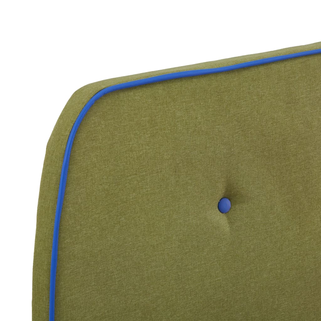 Cadre de lit sans matelas vert tissu 90x200 cm - XIOS