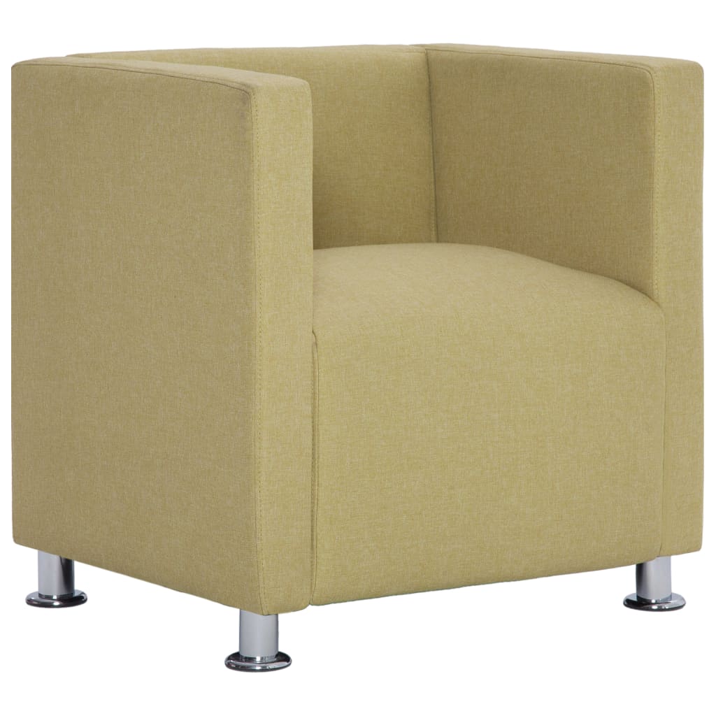 Fauteuil cube Vert Tissu - XIOS