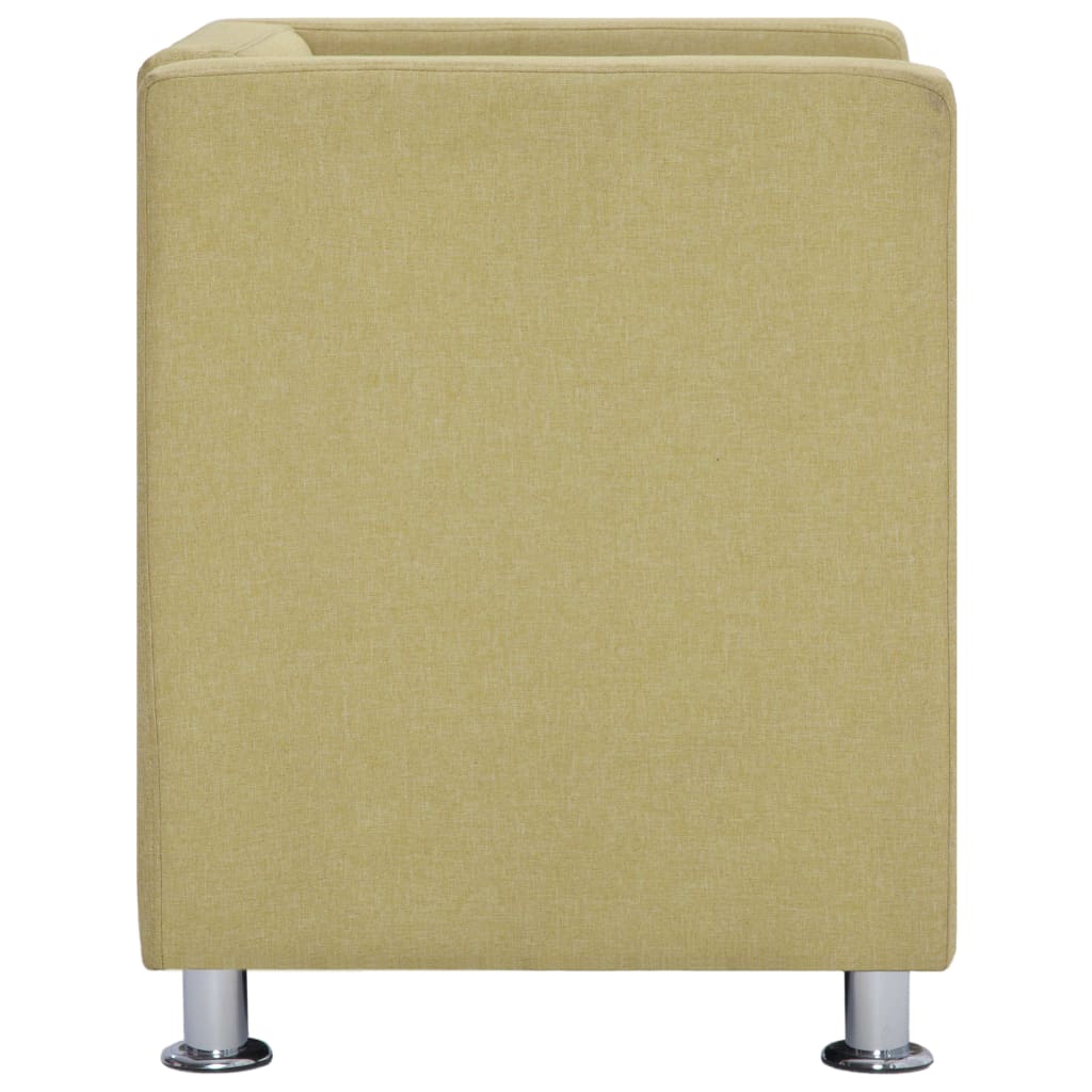 Fauteuil cube Vert Tissu - XIOS