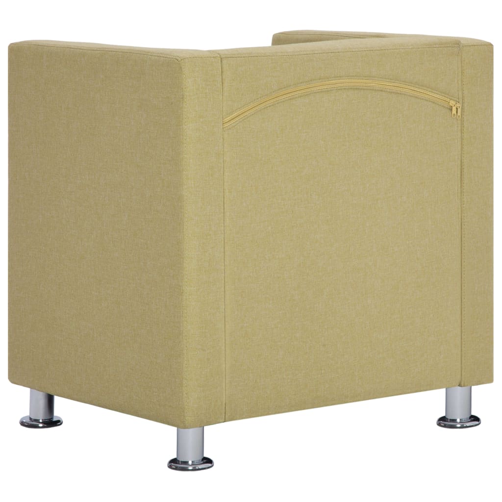 Fauteuil cube Vert Tissu - XIOS