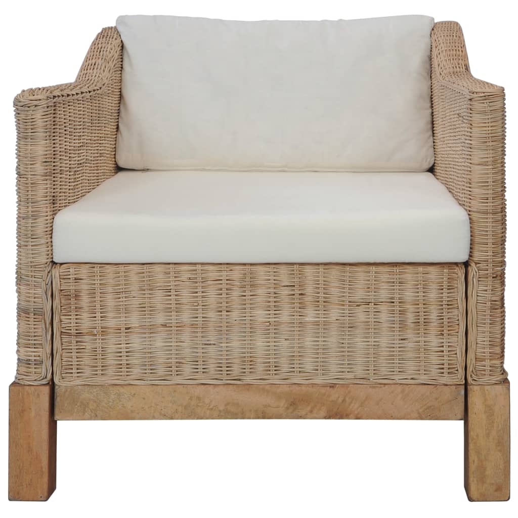 Fauteuil avec coussins Rotin naturel - XIOS