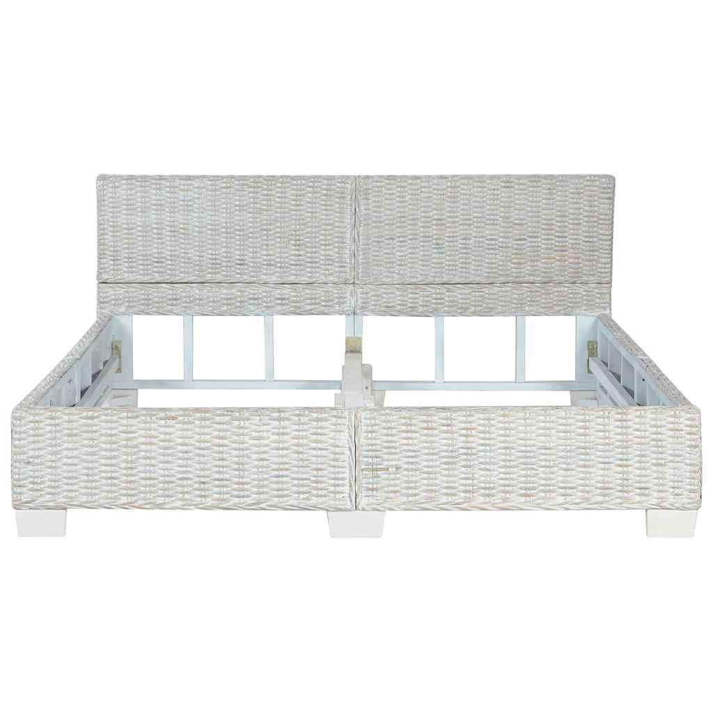 Cadre de lit Gris Rotin naturel 160 x 200 cm - XIOS