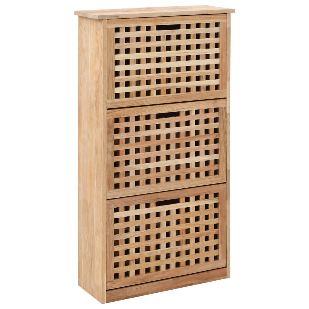 Armoire à chaussures 55x20x104 cm Bois de noyer massif - XIOS
