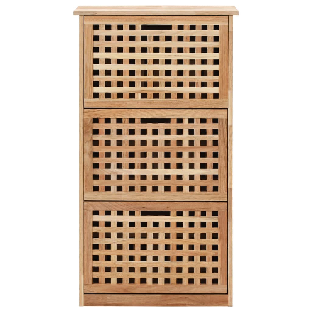 Armoire à chaussures 55x20x104 cm Bois de noyer massif - XIOS
