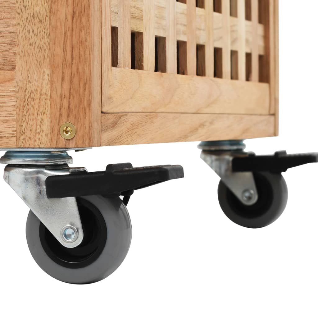 Armoire de salle de bains 41x41x91 cm Bois de noyer massif - XIOS