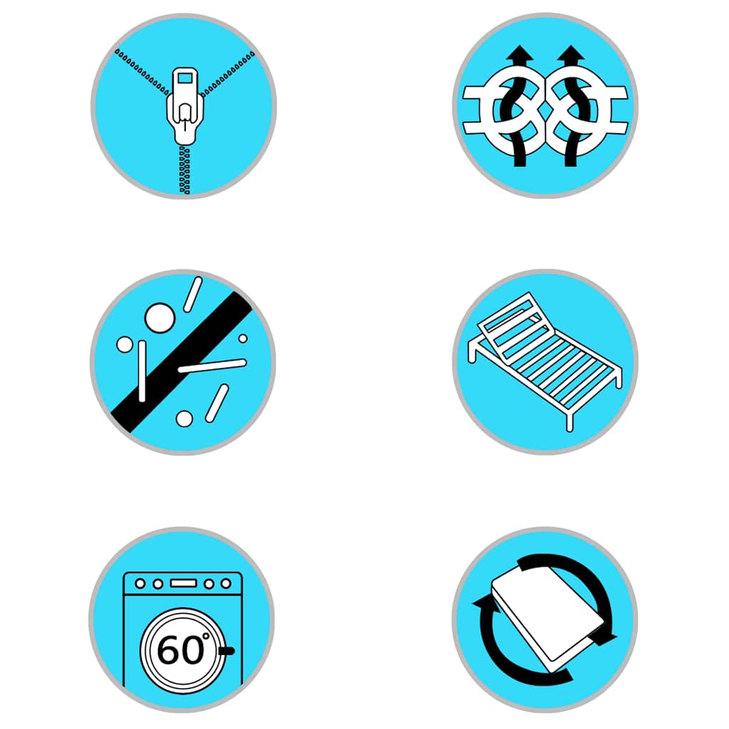 Matelas 160 x 200 cm 7 zones Mousse PU 10 cm H2 H3 - XIOS