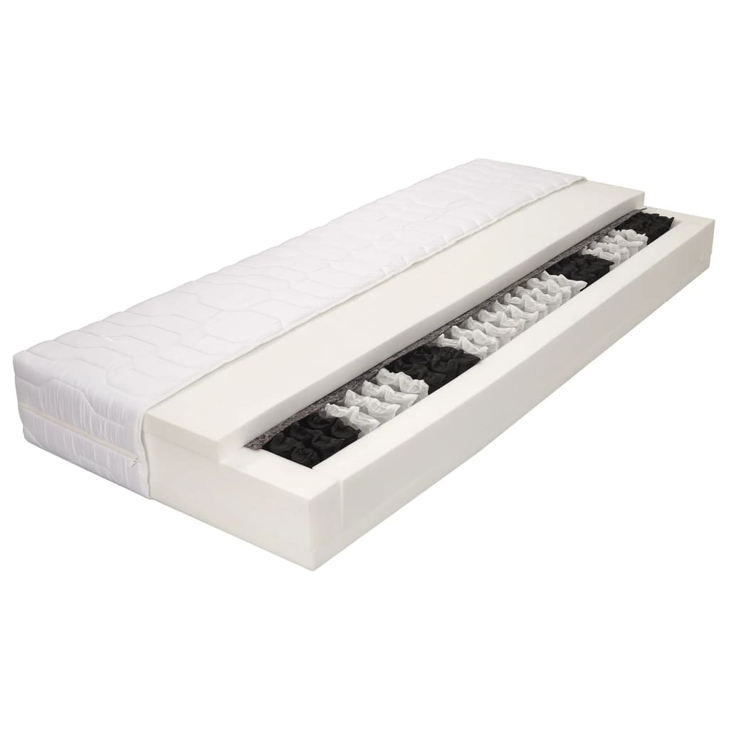 Matelas 80 x 200 cm 7 zones Ressort ensaché 20 cm H3 - XIOS