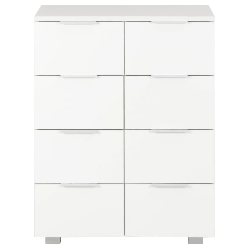 Buffet Blanc brillant 60x35x80 cm Bois d'ingénierie - XIOS