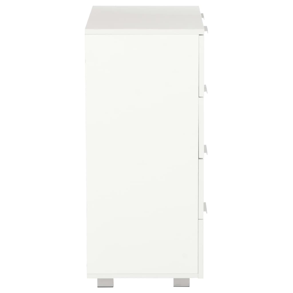 Buffet Blanc brillant 60x35x80 cm Bois d'ingénierie - XIOS