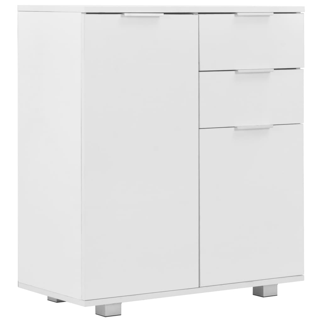 Buffet Blanc brillant 71 x 35 x 80 cm Bois d'ingénierie - XIOS