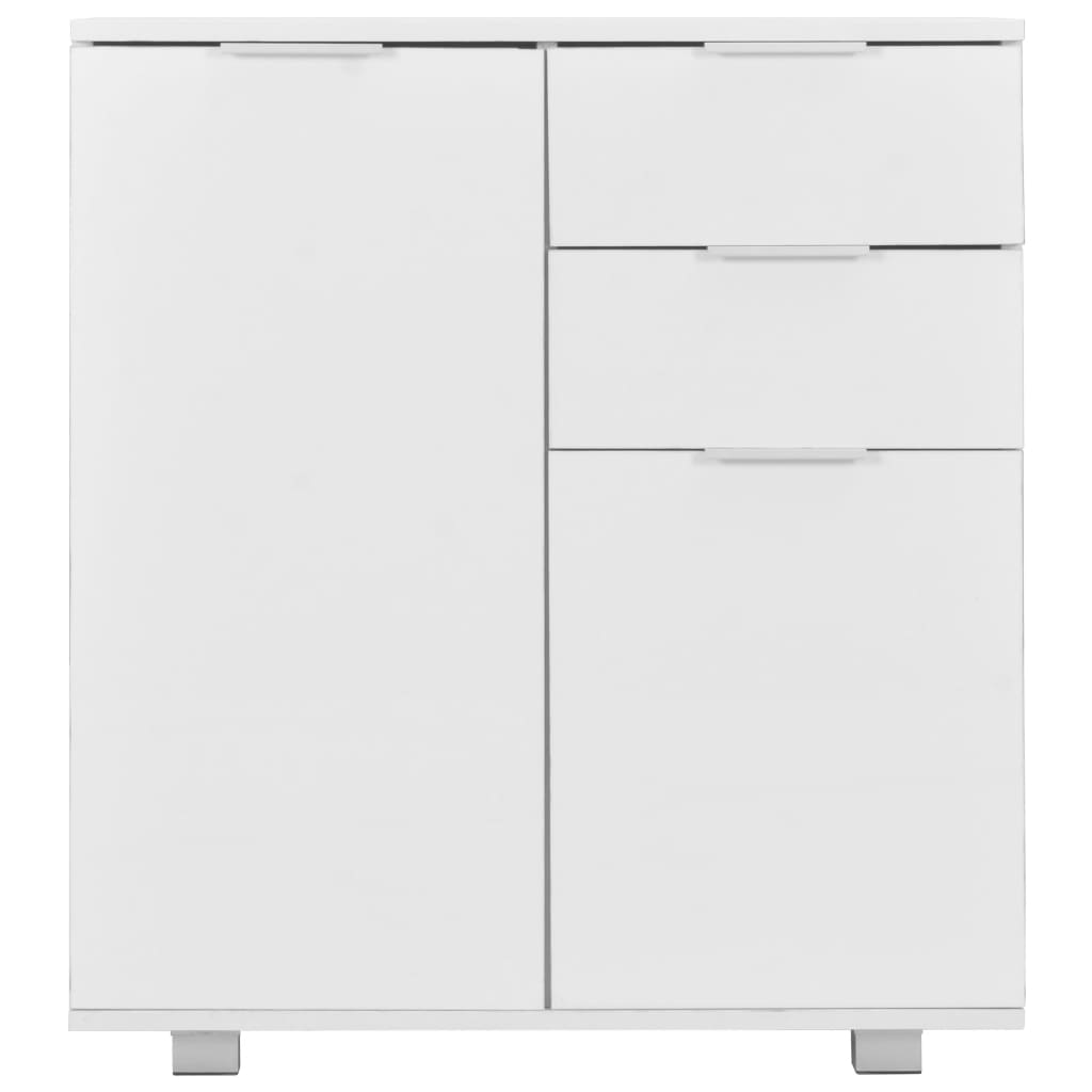 Buffet Blanc brillant 71 x 35 x 80 cm Bois d'ingénierie - XIOS