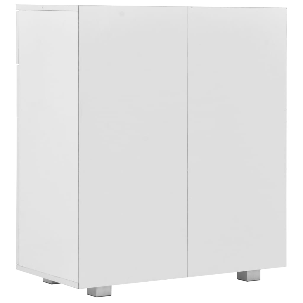 Buffet Blanc brillant 71 x 35 x 80 cm Bois d'ingénierie - XIOS