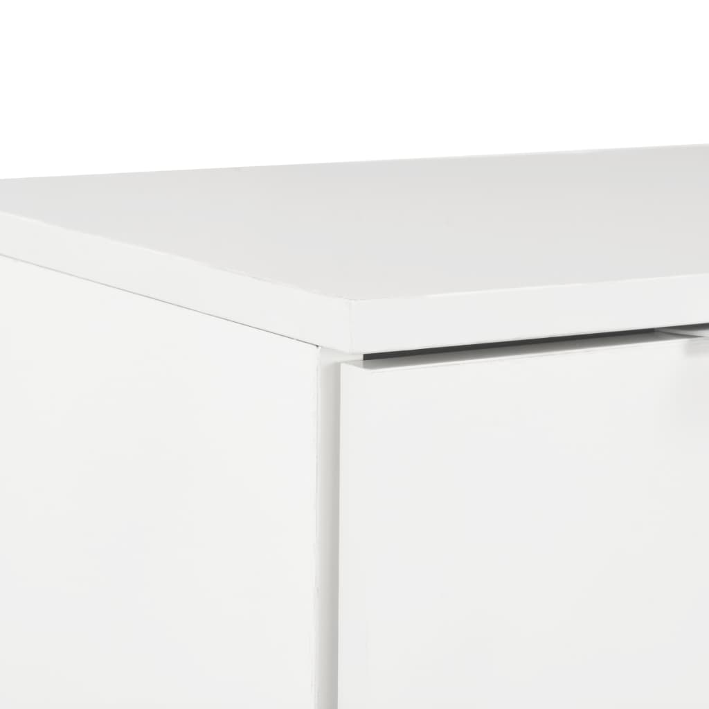 Buffet Blanc brillant 71 x 35 x 80 cm Bois d'ingénierie - XIOS