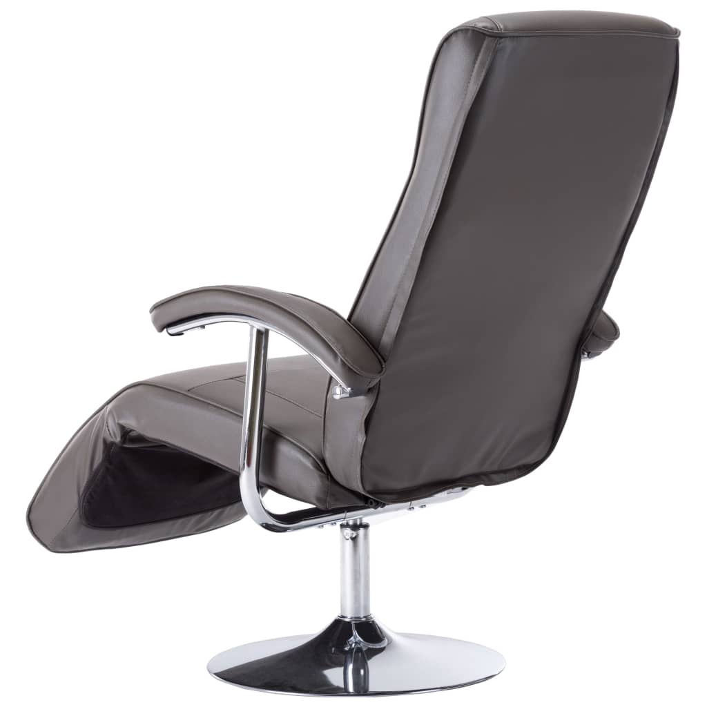 Fauteuil TV gris similicuir - XIOS
