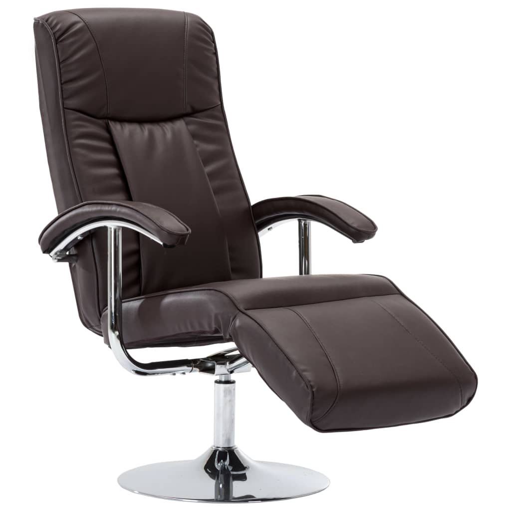 Fauteuil TV marron similicuir - XIOS