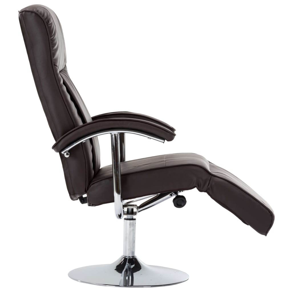 Fauteuil TV marron similicuir - XIOS