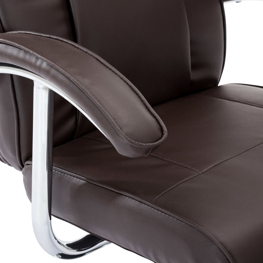 Fauteuil TV marron similicuir - XIOS