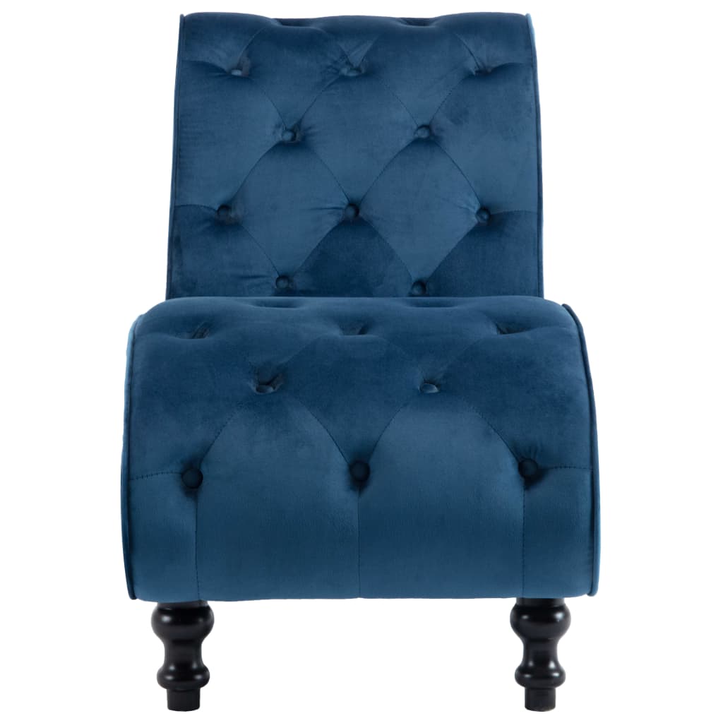 Chaise longue Bleu Velours - XIOS