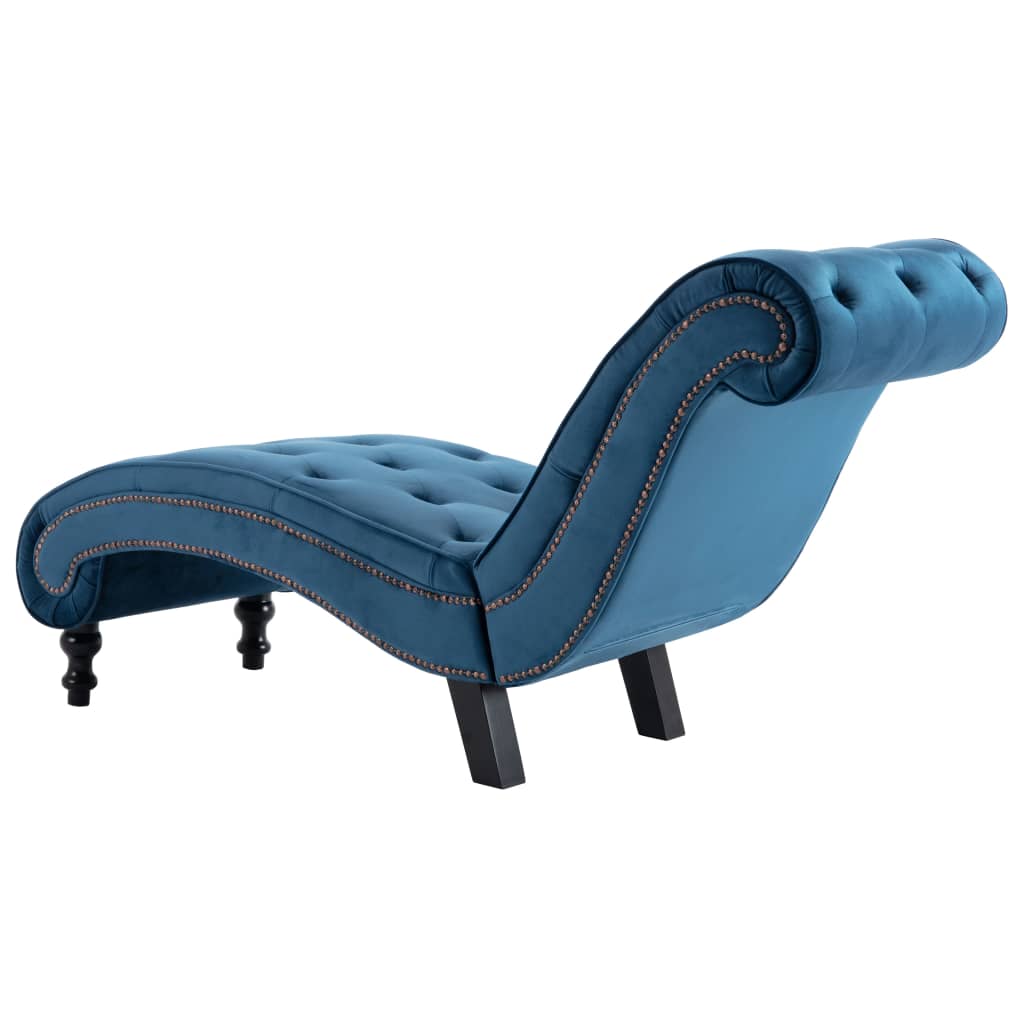 Chaise longue Bleu Velours - XIOS