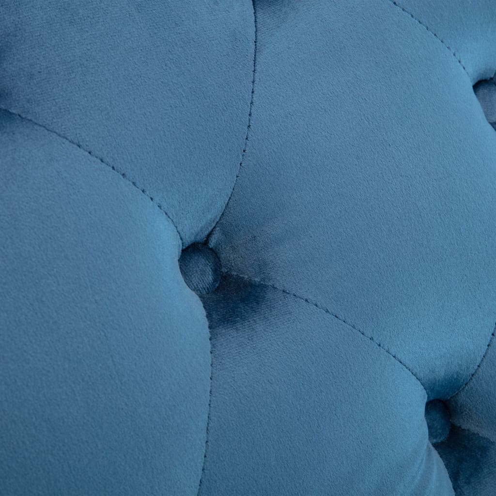 Chaise longue Bleu Velours - XIOS