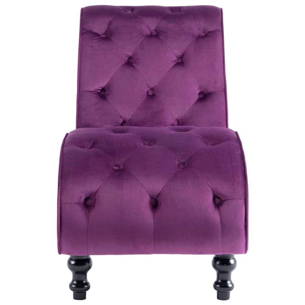 Chaise longue Velours Violet - XIOS