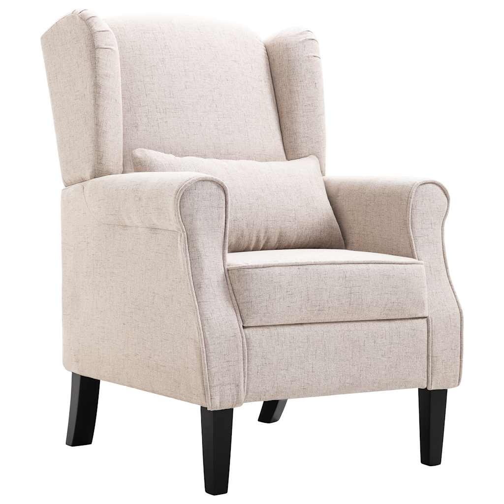 Fauteuil beige tissu - XIOS