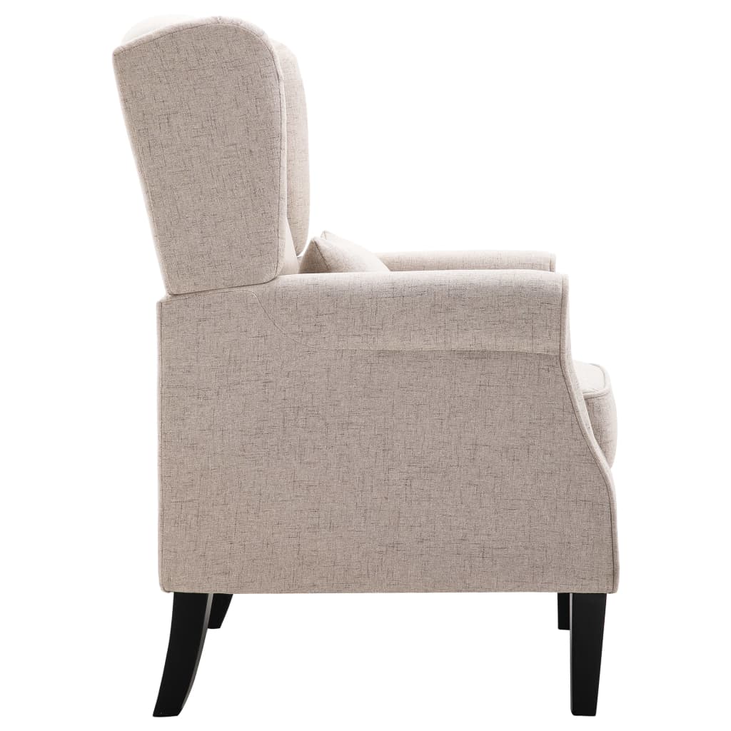 Fauteuil beige tissu - XIOS