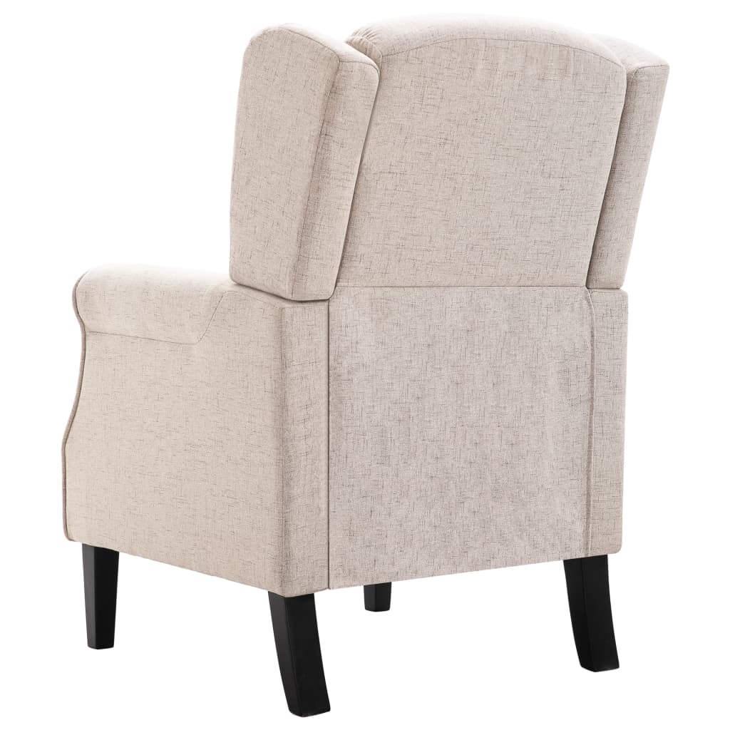Fauteuil beige tissu - XIOS