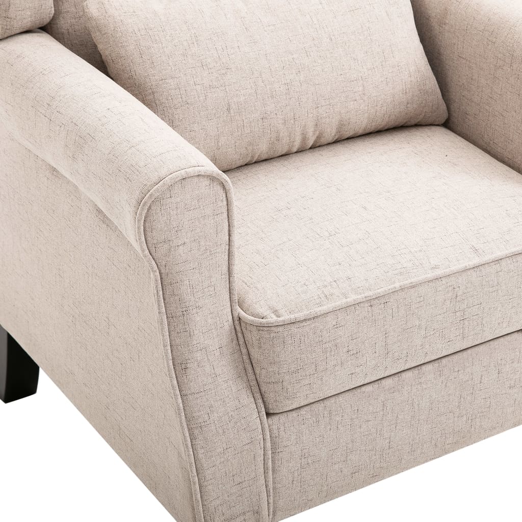Fauteuil beige tissu - XIOS