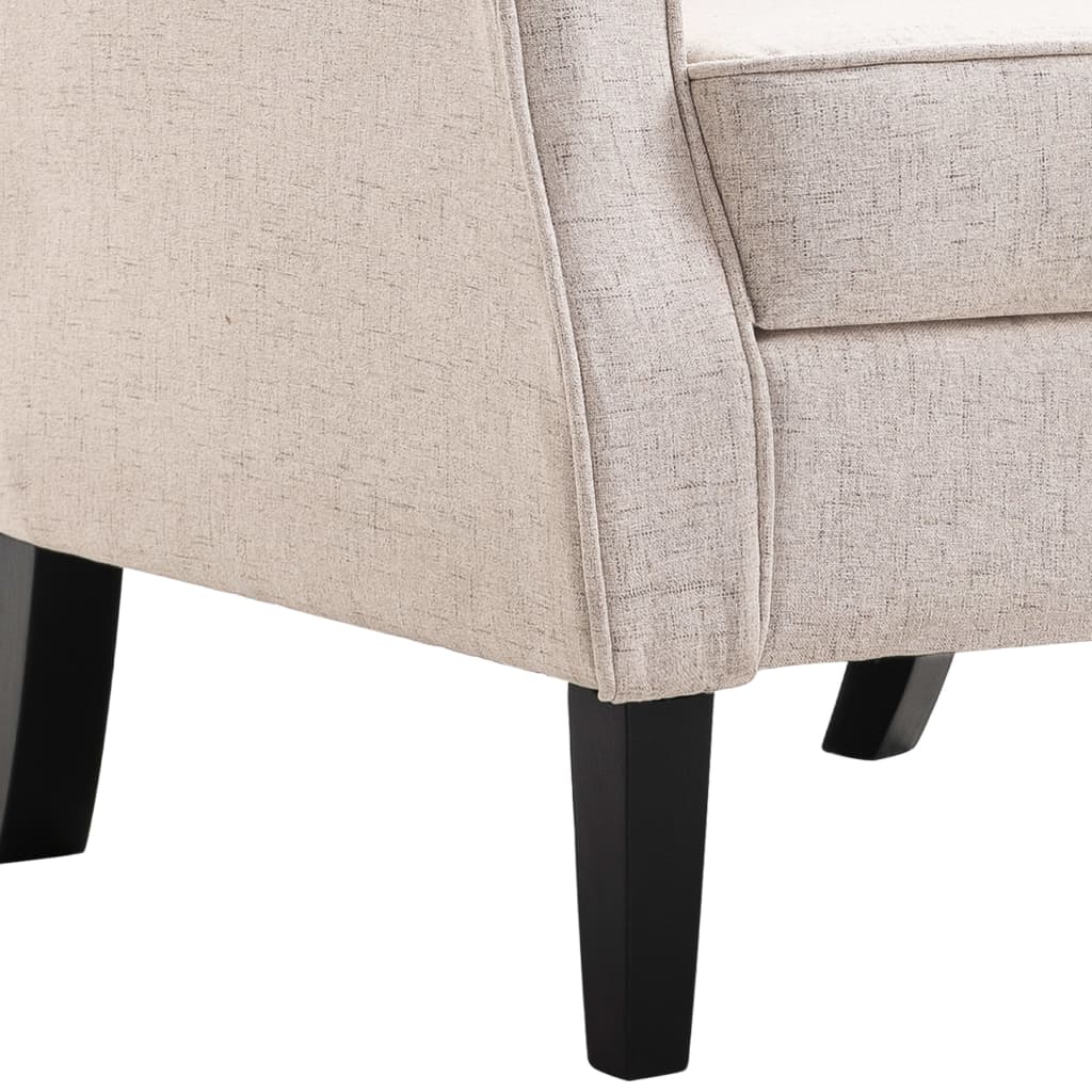 Fauteuil beige tissu - XIOS